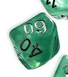 Gamers Guild AZ Gate Keeper Games GKGN0202-10d10 - Gate Keeper Games Set of 10 D10: Mint Green Neutron Dice Gate Keeper Games