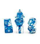 Gamers Guild AZ Gate Keeper Games GKGN030-7d - Gate Keeper Games 7 Die Set: Power Teal Dark Blue Neutron Dice Gate Keeper Games