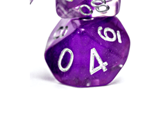 Gamers Guild AZ Gate Keeper Games GKGN050-10d10 - Gate Keeper Games Set of 10 D10: Violet Neutron Dice Gate Keeper Games