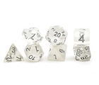 Gamers Guild AZ Gate Keeper Games GKGN070-11d - Gate Keeper Games 11 Die Set: Ice White Neutron Dice Gate Keeper Games