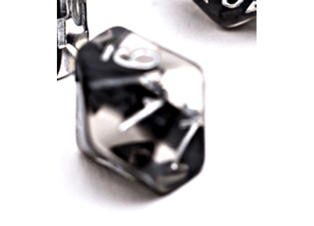 Gamers Guild AZ Gate Keeper Games GKGN080-10d10 - Gate Keeper Games Set of 10 D10: Smoke Black Neutron Dice Gate Keeper Games