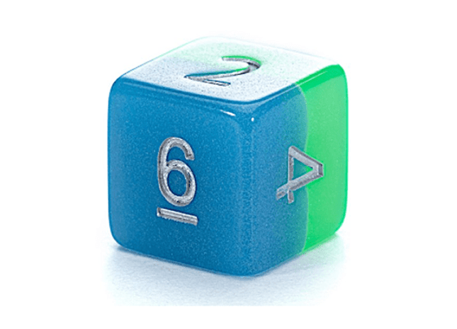 Gamers Guild AZ Gate Keeper Games GKGR23-12d6 - Gate Keeper Games Set of 12 D6: Bioluminescent Dice Glow in the Dark Gate Keeper Games