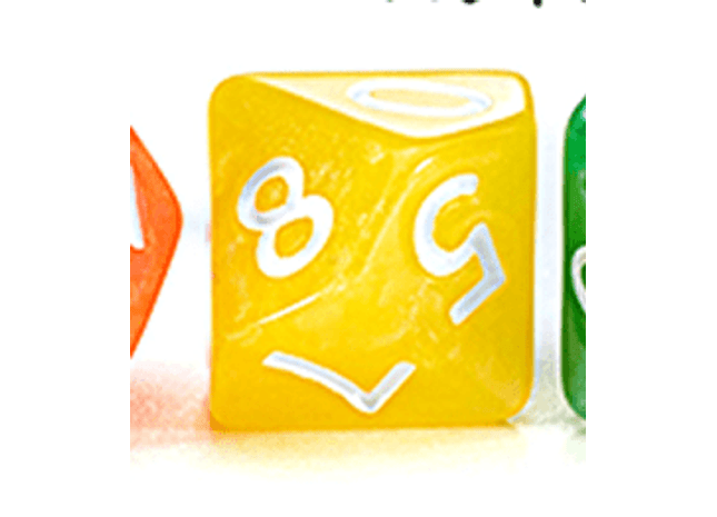 Gamers Guild AZ Gate Keeper Games GKGSG777-10d10 - Gate Keeper Games Set of 10 D10: Rainbow Yellow Only  Sui Generis Dice Gate Keeper Games