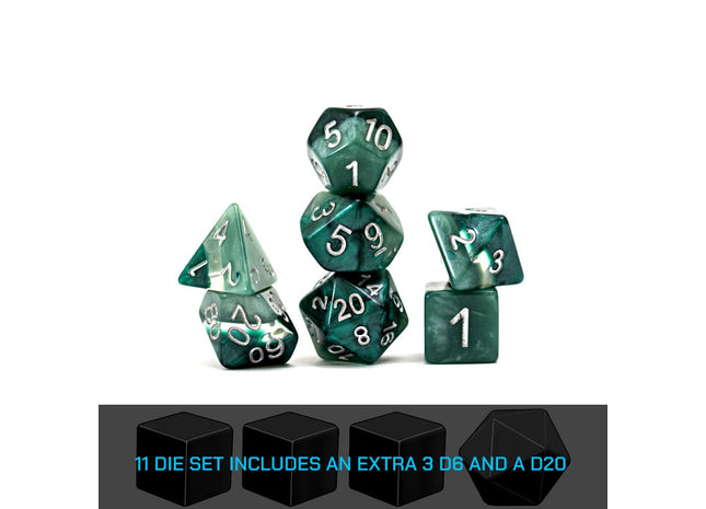 Gamers Guild AZ Gate Keeper Games GKGSN209-11d - Gate Keeper Games 11 Die Set: Adamantine Supernova Dice Gate Keeper Games