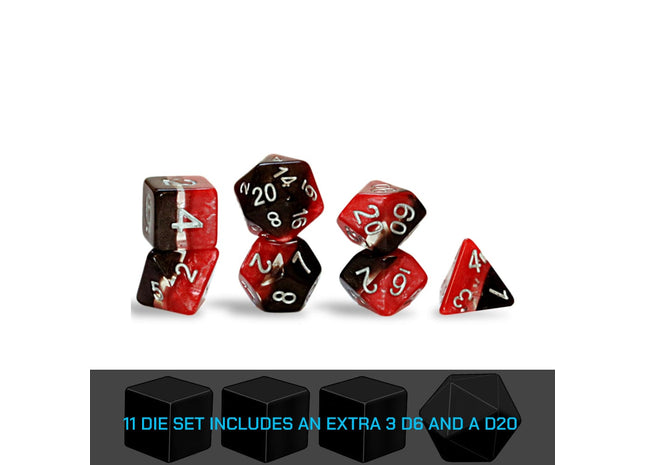 Gamers Guild AZ Gate Keeper Games GKGSN218-11d - Gate Keeper Games 11 Die Set: Magma Supernova Dice Gate Keeper Games