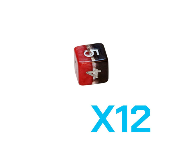 Gamers Guild AZ Gate Keeper Games GKGSN218-12d6 - Gate Keeper Games Set of 12 D6: Magma Supernova Dice Gate Keeper Games