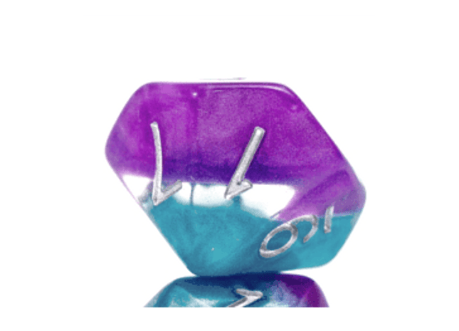 Gamers Guild AZ Gate Keeper Games GKGSN503-10d10 - Gate Keeper Games Set of 10 D10: Psionic Combat Supernova Dice Gate Keeper Games