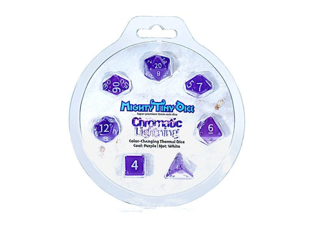 Gamers Guild AZ Gate Keeper Games GKGTINYCH57-7d - Gate Keeper Games 7 Die Set: Chromatic Lightning 12mm Mighty Tiny Dice Gate Keeper Games