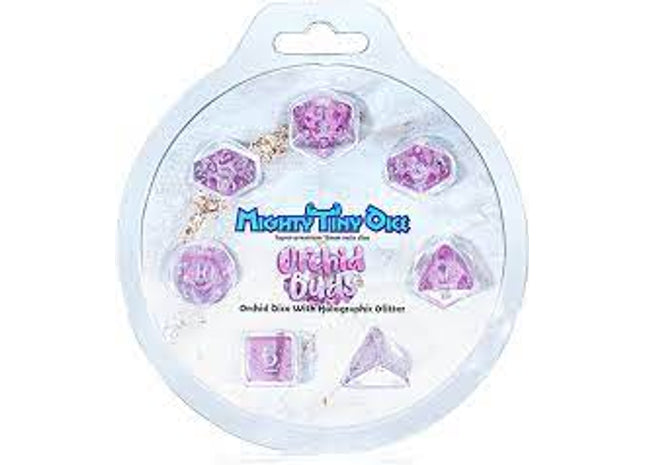 Gamers Guild AZ Gate Keeper Games GKGTINYHL5-7d - Gate Keeper Games 7 Die Set: Orchid Buds 12mm Mighty Tiny Dice Gate Keeper Games