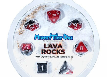 Gamers Guild AZ Gate Keeper Games GKGTINYSN108-7d - Gate Keeper Games 7 Die Set: Lava Rocks 12mm Mighty Tiny Dice Gate Keeper Games