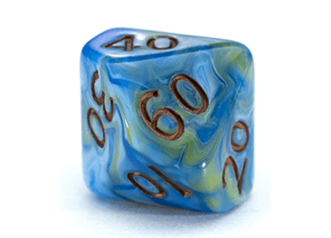 Gamers Guild AZ Gate Keeper Games GKGVG3347-10d10 - Gate Keeper Games Set of 10 D10: Starry Night Van Gogh Dice Gate Keeper Games