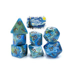 Gamers Guild AZ Gate Keeper Games GKGVG3347-7d - Gate Keeper Games 7 Die Set: Starry Night Van Gogh Dice - Black Friday Gate Keeper Games