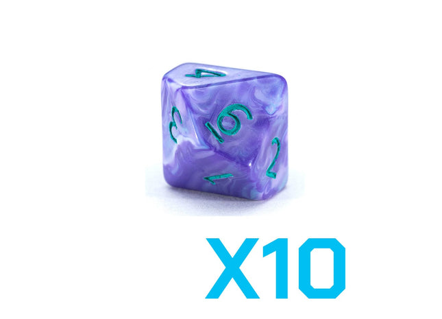 Gamers Guild AZ Gate Keeper Games GKGVG5257-10d10 - Gate Keeper Games Set of 10 D10: Irises Van Gogh Dice Gate Keeper Games