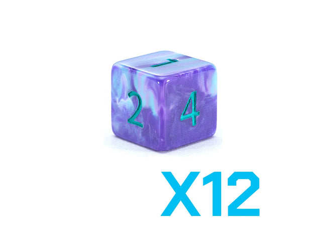 Gamers Guild AZ Gate Keeper Games GKGVG5257-12d6 - Gate Keeper Games Set of 12 D6: Irises Van Gogh Dice Gate Keeper Games