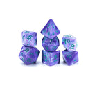 Gamers Guild AZ Gate Keeper Games GKGVG5257-7d - Gate Keeper Games 7 Die Set: Irises Van Gogh Dice - Black Friday Gate Keeper Games