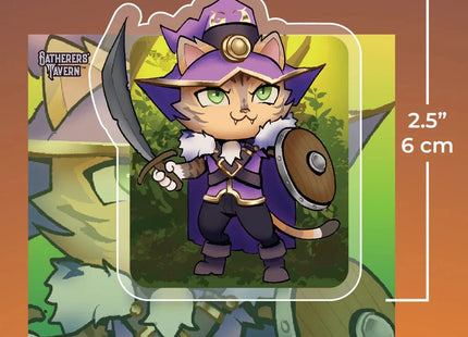 Gamers Guild AZ Gatherers' Tavern Gatherers' Tavern Cinnamon Cat Warrior Keychain Southern Hobby