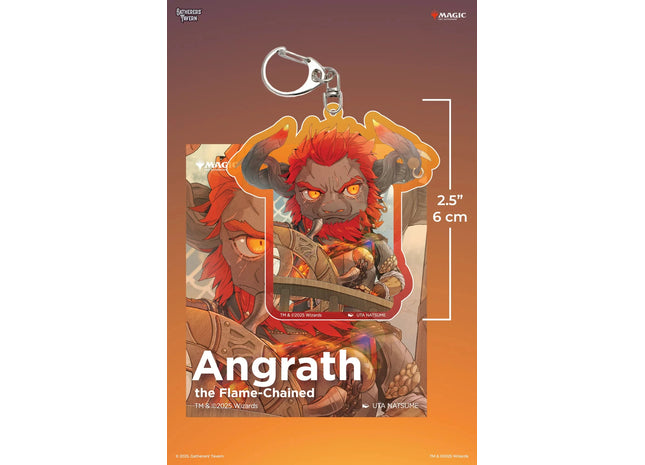Gamers Guild AZ Gatherers' Tavern Gatherers' Tavern Magic: The Gathering - Angrath The Flame-Chained Keychain Southern Hobby