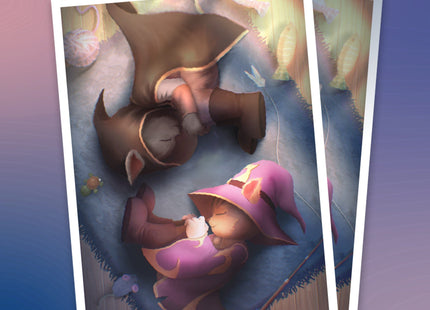 Gamers Guild AZ Gatherers' Tavern Gatherers' Tavern: Resting Rivals Card Sleeves - Cinnamon and Feroz 100ct (Pre-Order) Southern Hobby