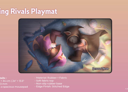 Gamers Guild AZ Gatherers' Tavern Gatherers' Tavern: Resting Rivals Playmat - Cinnamon and Feroz (Pre-Order) Southern Hobby