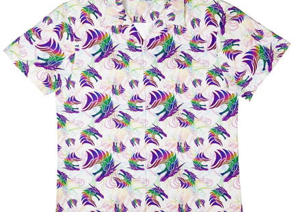 Gamers Guild AZ Geek Tropical Geek Tropical: Rainbow Dragons and Unicorns Button Up Shirt Geek Tropical