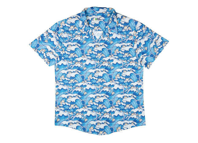 Gamers Guild AZ Geek Tropical Geek Tropical: Surfer Bunnies Anime Button Up Shirt Geek Tropical