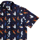 Gamers Guild AZ Geek Tropical Geek Tropical: Video Game Cats Dark Button Up Shirt Geek Tropical