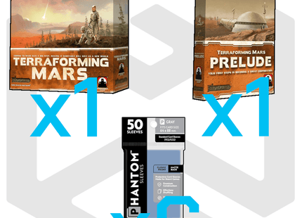 Gamers Guild AZ GG Bundle Terraforming Mars + Prelude + Sleeves Bundle Gamers Guild AZ