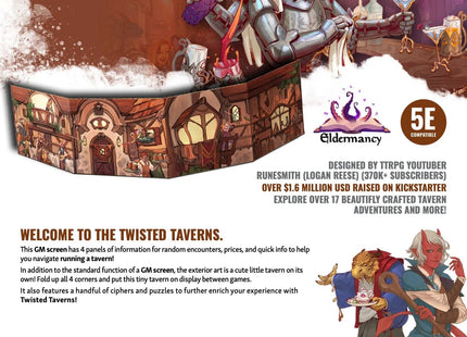 Gamers Guild AZ Ghostfire Gaming Twisted Taverns - Taverns GM Screen Quartermaster Direct