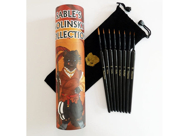 Gamers Guild AZ Goblin's Hut Goblin's Hut: Brushes - Kolinsky Sable Brush Collection Goblin's Hut
