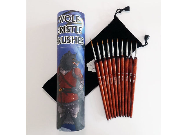 Gamers Guild AZ Goblin's Hut Goblin's Hut: Brushes - Wolf Bristle Brush Set Goblin's Hut