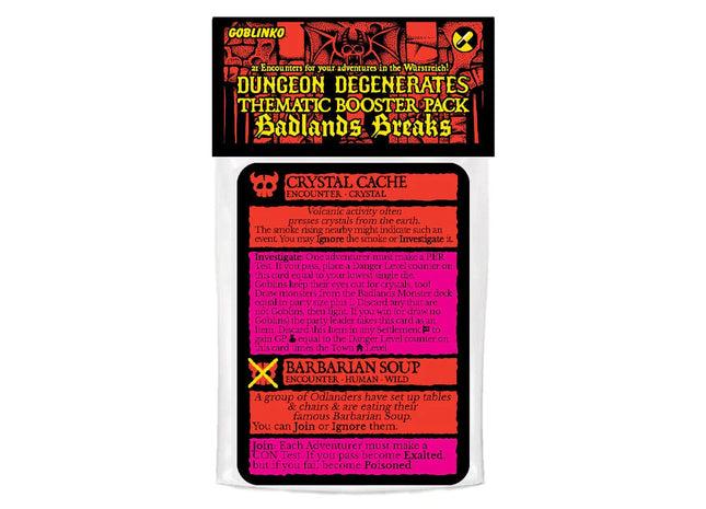 Gamers Guild AZ Goblinko Dungeon Degenerates: Badlands Breaks booster Quartermaster Direct