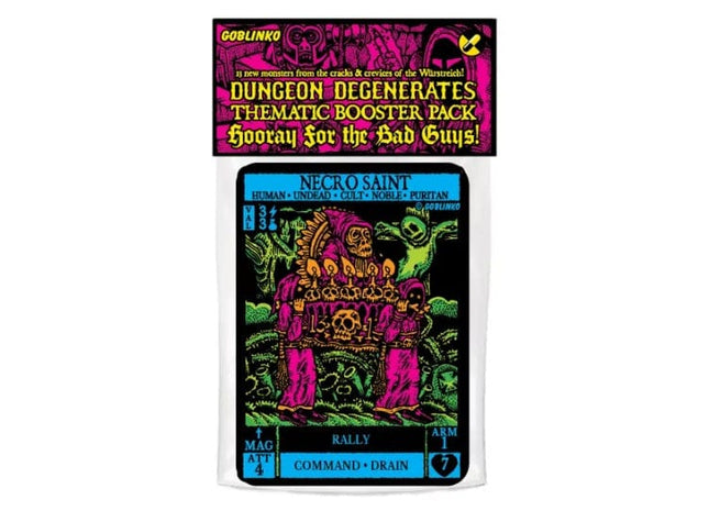 Gamers Guild AZ Goblinko Dungeon Degenerates: Hooray For The Bad Guys Booster AGD