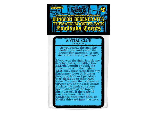 Gamers Guild AZ Goblinko Dungeon Degenerates: Lowlands Encounters booster Quartermaster Direct