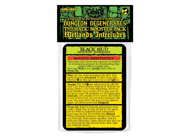 Gamers Guild AZ Goblinko Dungeon Degenerates: Wetlands Interludes booster Quartermaster Direct