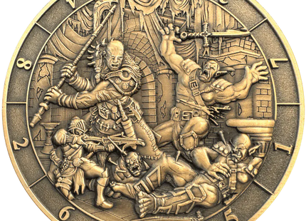 Gamers Guild AZ Goliath Coins Goliath Coins: Dice Coin D10 Battle Scene - Black Friday Discontinue