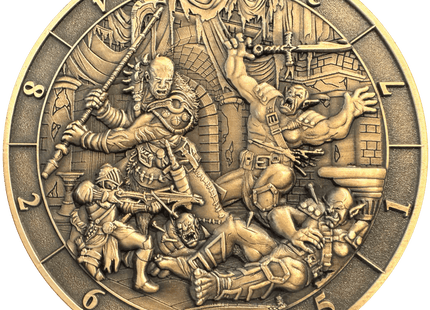 Gamers Guild AZ Goliath Coins Goliath Coins: Dice Coin D10 Battle Scene Quartermaster Direct