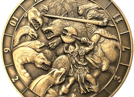 Gamers Guild AZ Goliath Coins Goliath Coins: Dice Coin D12 Battle Scene - Black Friday Discontinue