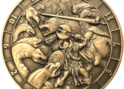 Gamers Guild AZ Goliath Coins Goliath Coins: Dice Coin D12 Battle Scene Quartermaster Direct