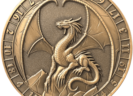 Gamers Guild AZ Goliath Coins Goliath Coins: Dice Coin D20 Lawful Gold Dragon Quartermaster Direct