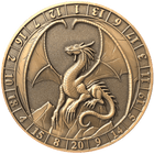 Gamers Guild AZ Goliath Coins Goliath Coins: Dice Coin D20 Lawful Gold Dragon Quartermaster Direct