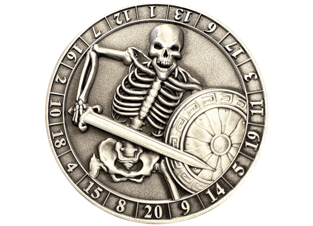 Gamers Guild AZ Goliath Coins Goliath Coins: Dice Coin D20 Skeleton Quartermaster Direct
