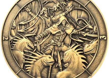 Gamers Guild AZ Goliath Coins Goliath Coins: Dice Coin D4 Battle Scene Quartermaster Direct