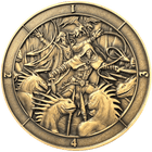 Gamers Guild AZ Goliath Coins Goliath Coins: Dice Coin D4 Battle Scene Quartermaster Direct