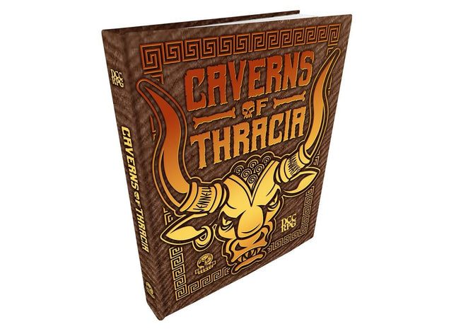 Gamers Guild AZ Goodman Games Dungeon Crawl Classics RPG: Caverns of Thracia Limited Edition Minotaur Hide Cover (Pre-Order) ACD Distribution