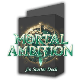 Gamers Guild AZ Grand Archive TCG Grand Archive TCG - Mortal Ambition - Jin Starter Deck - Street Date: 10/11/2024 - ORDER DUE BY: 07/03/2024 - LIMIT 2 DISPLAYS - Price: $12.37 Southern Hobby