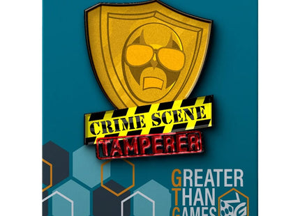 Gamers Guild AZ Greater Than Games Crime Scene Tamperer: Badge Pin (Pre-Order) ACD Distribution
