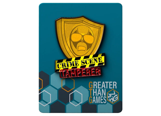 Gamers Guild AZ Greater Than Games Crime Scene Tamperer: Badge Pin (Pre-Order) ACD Distribution