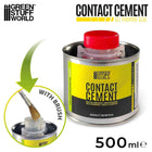 Gamers Guild AZ Green Stuff World Contact Cement (500ml) with Brush Applicator Green Stuff World