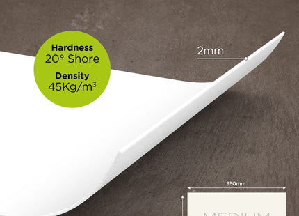 Gamers Guild AZ Green Stuff World LED Foam: Cosplay - Medium Density White (2mm) Green Stuff World
