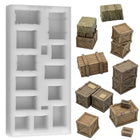 Gamers Guild AZ Green Stuff World Silicone Molds: Wooden Crate - 1:48-1:35 Green Stuff World